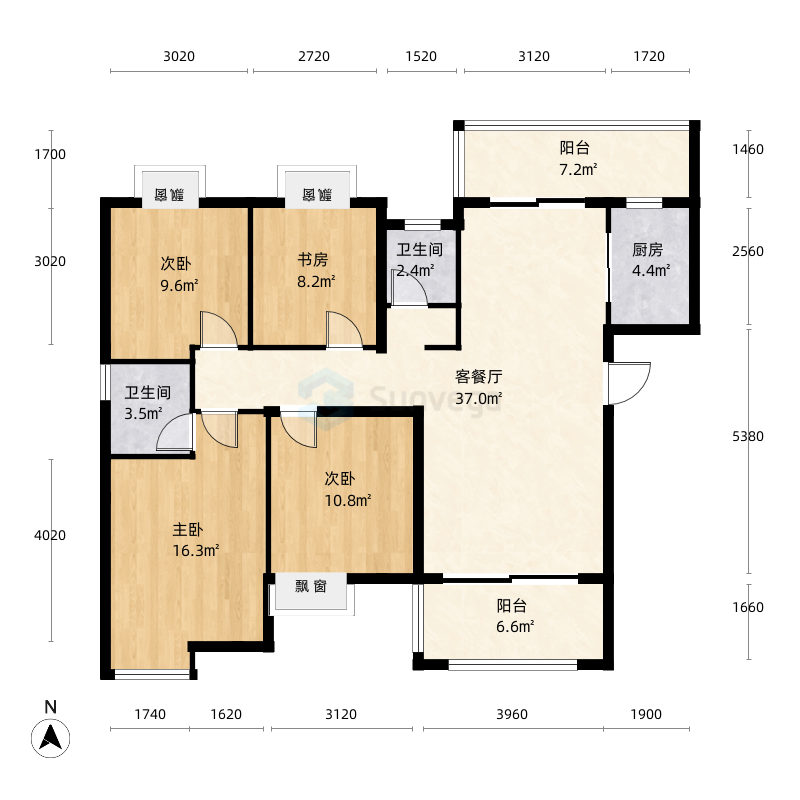 0平方米户型信息4室2厅2卫1厨楼盘名称建发中央悦府