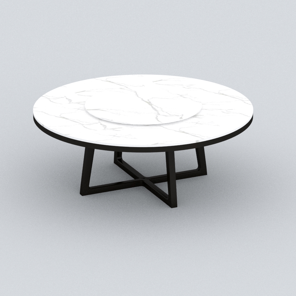 新中式大理石餐桌