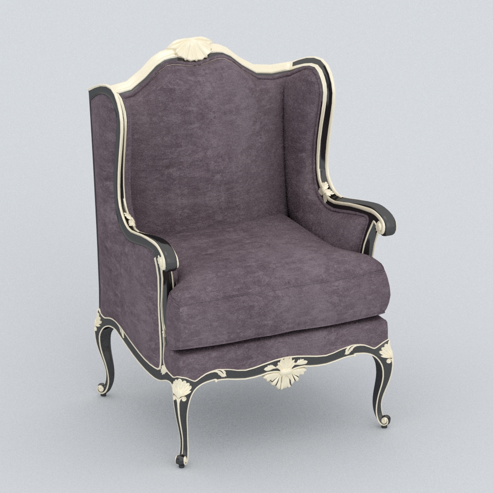 欧式布艺单人沙发