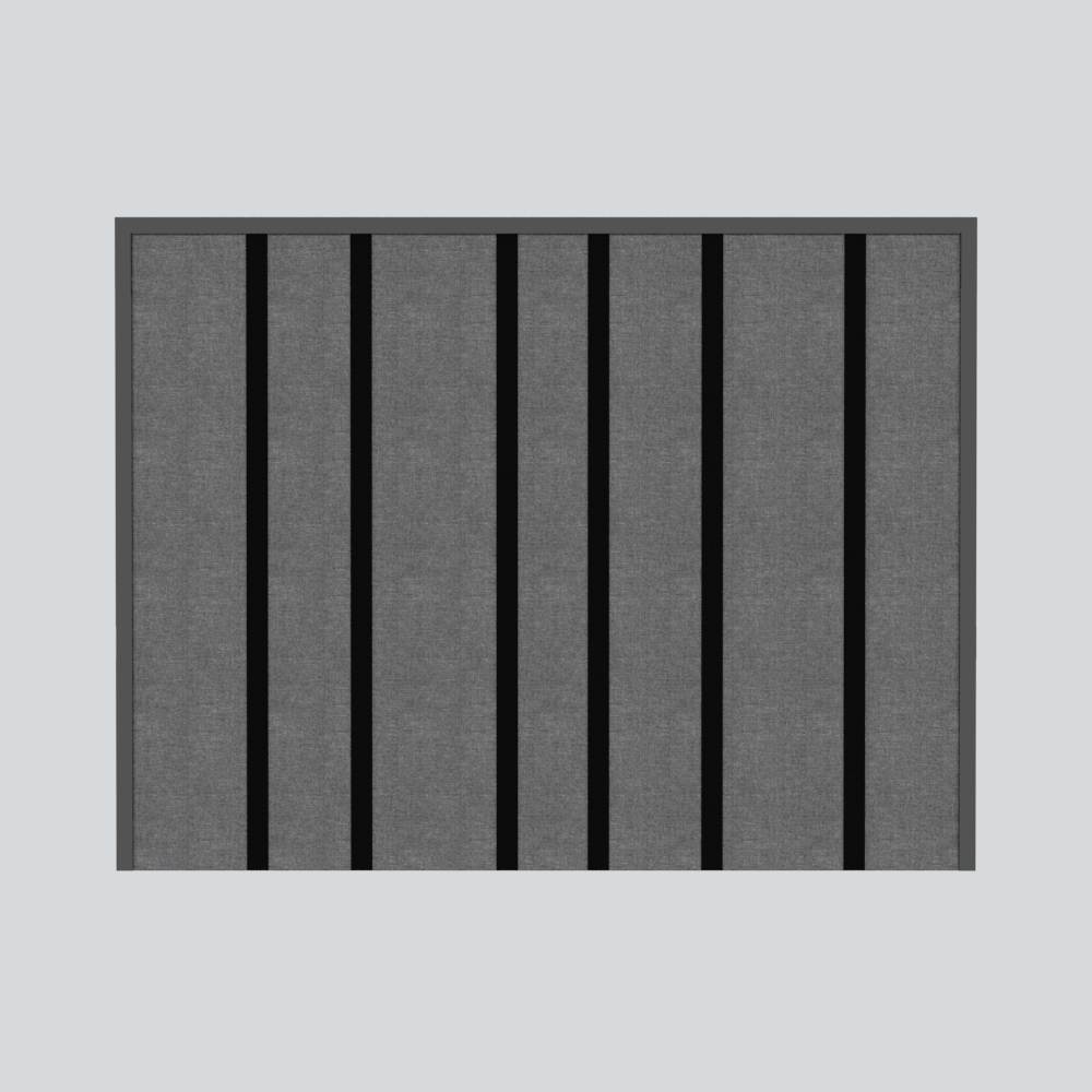 现代背景墙模型素材-现代灰色软包类金属模型-三维家模型素材库