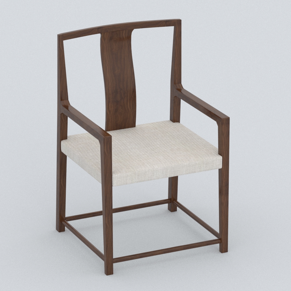 新中式木艺餐椅