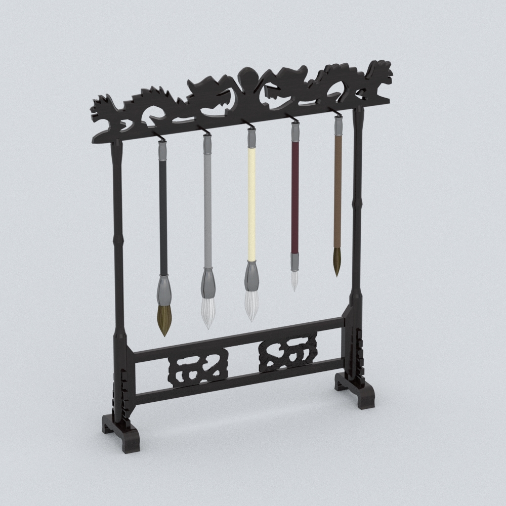 毛笔架 品牌暂无信息 风格无 尺寸414.21*79.02*473.