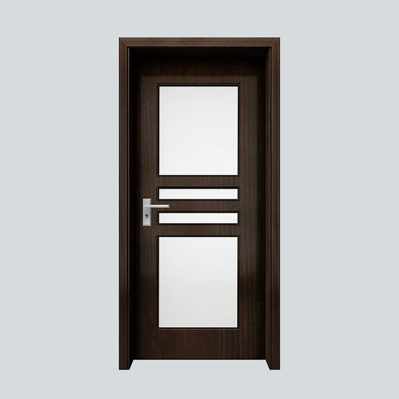 卫生间门模型素材-复合咖啡色实木模型-三维家模型素材库
