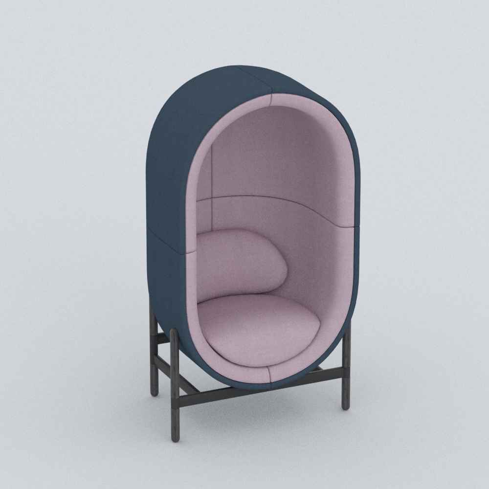 现代布艺蛋壳椅