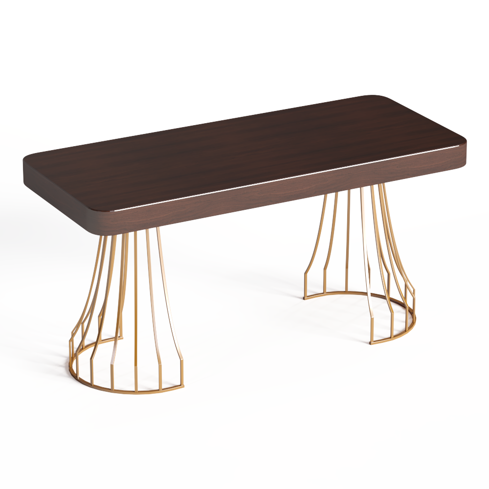 现代木艺直边书桌