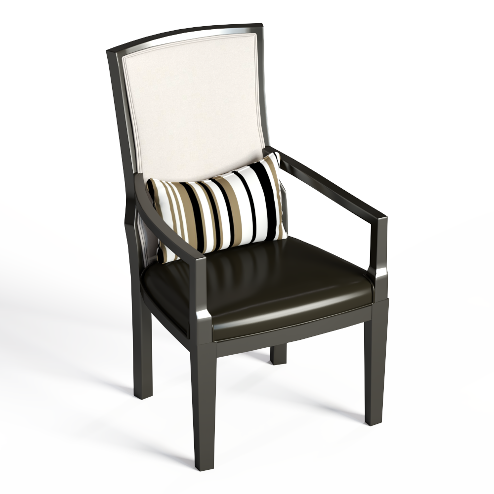 现代皮艺高背椅