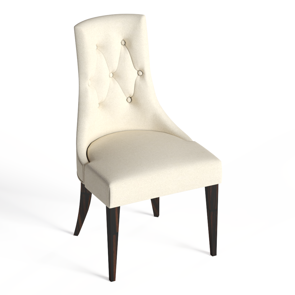 现代布艺高背椅