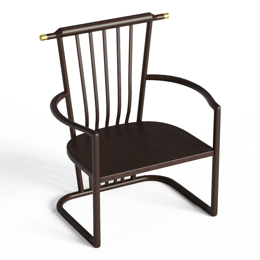 新中式实木官帽椅