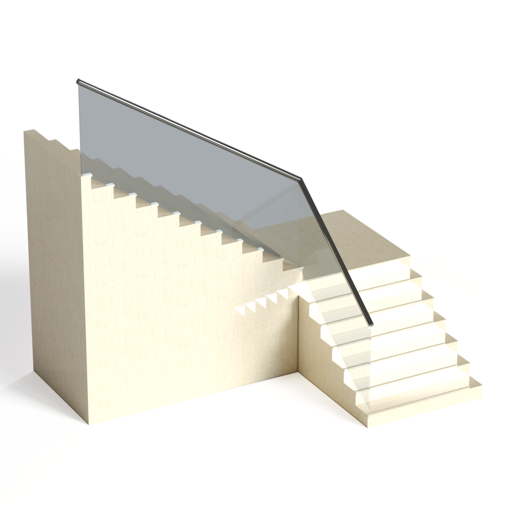 现代石膏转角楼梯