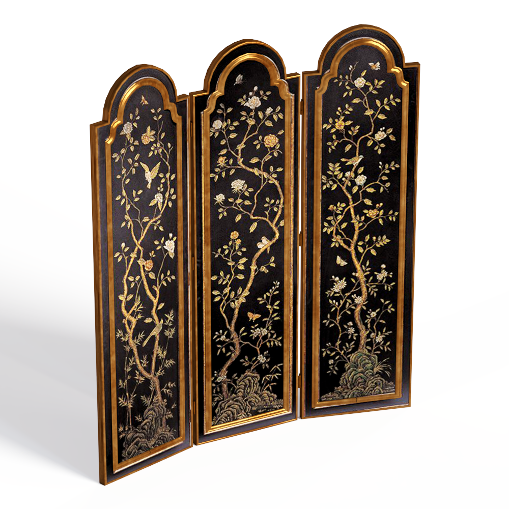 新中式屏风隔断