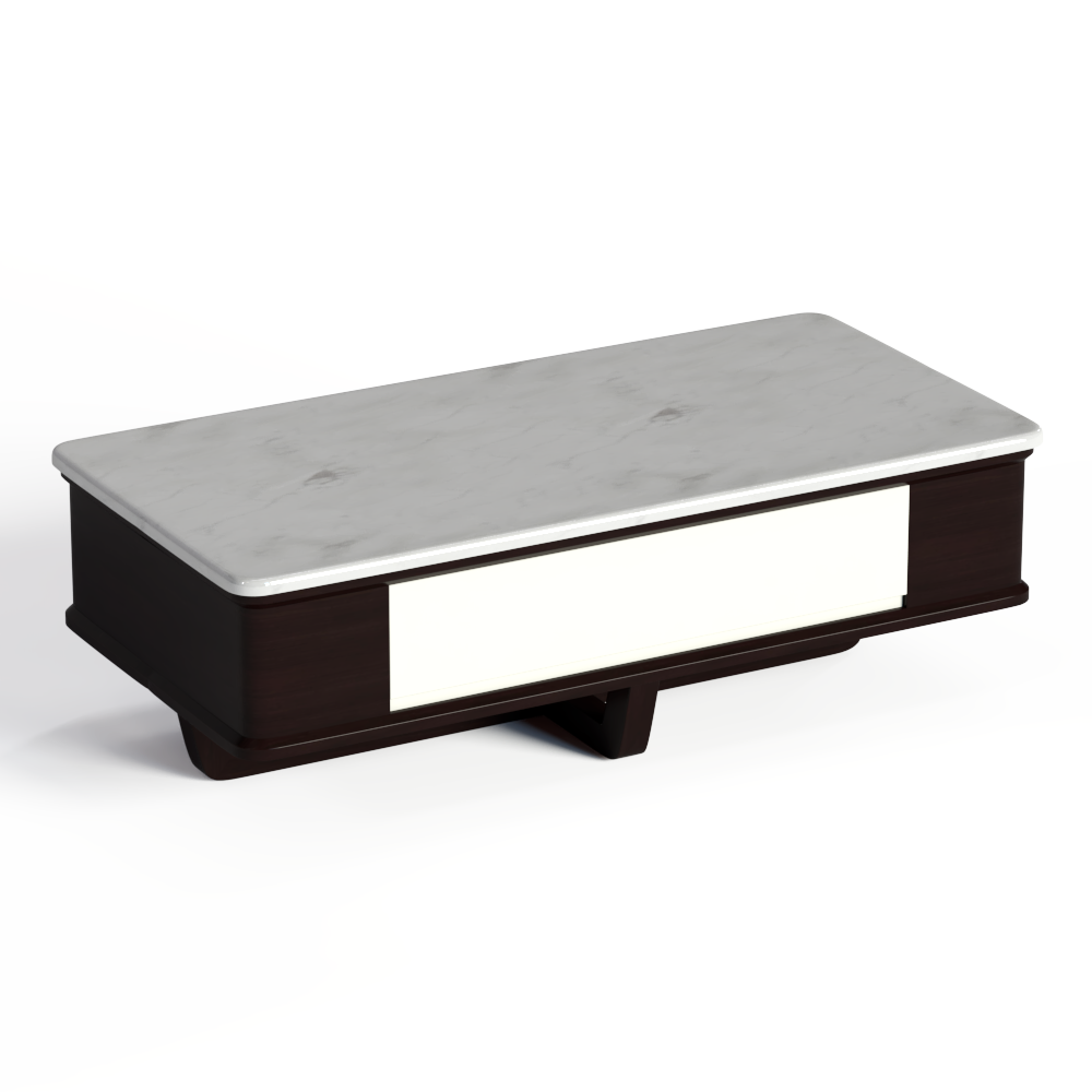 科索尔-现代大理石茶几模型素材-石材现代白色模型-三维家模型素材库