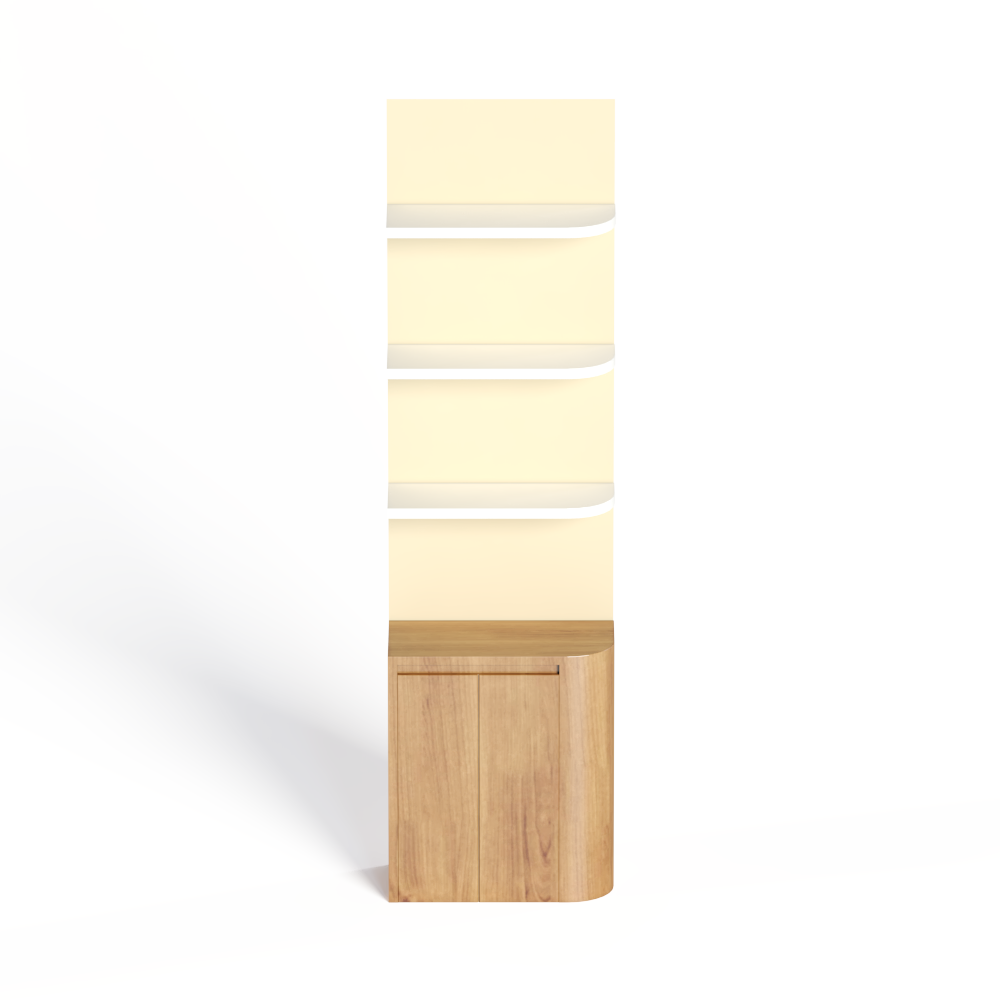 现代木艺装饰架