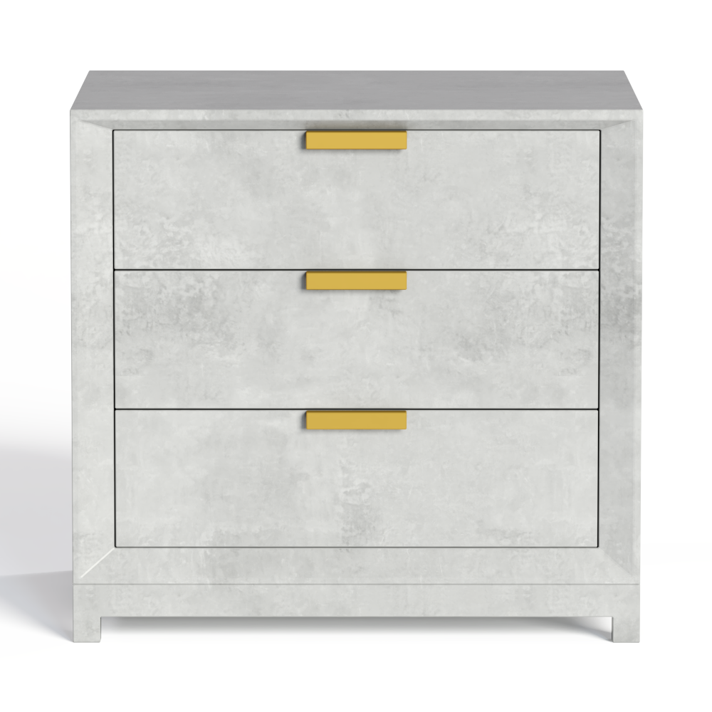 现大理石床头柜