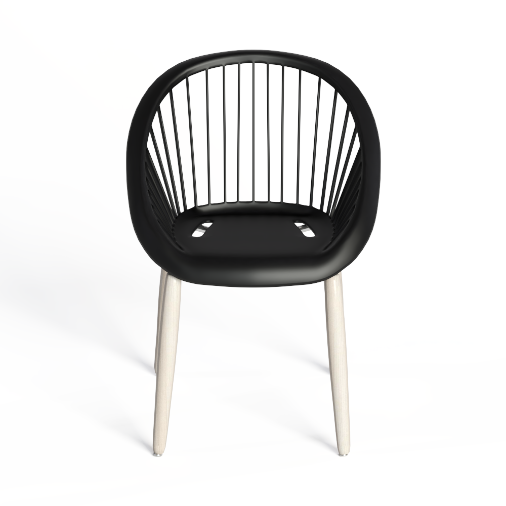 北欧风木艺餐椅