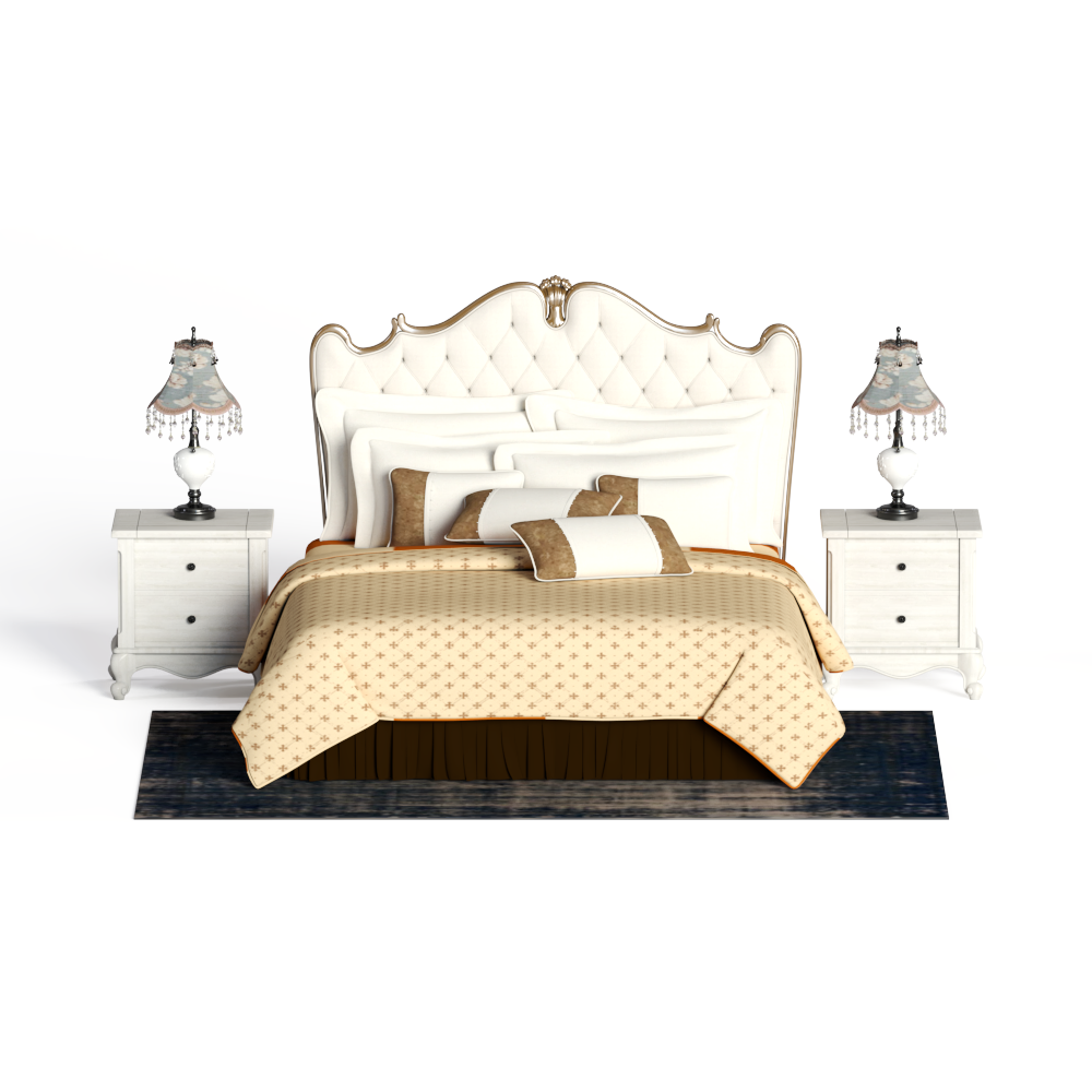 欧式双人床组合