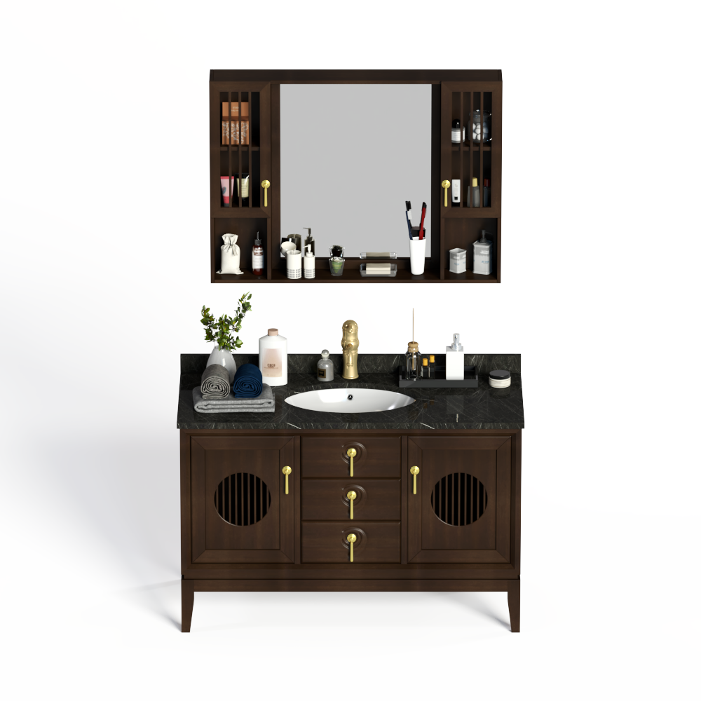 新中式浴室柜组合