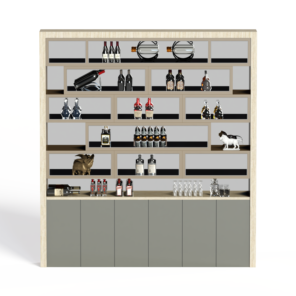 现代酒柜组合