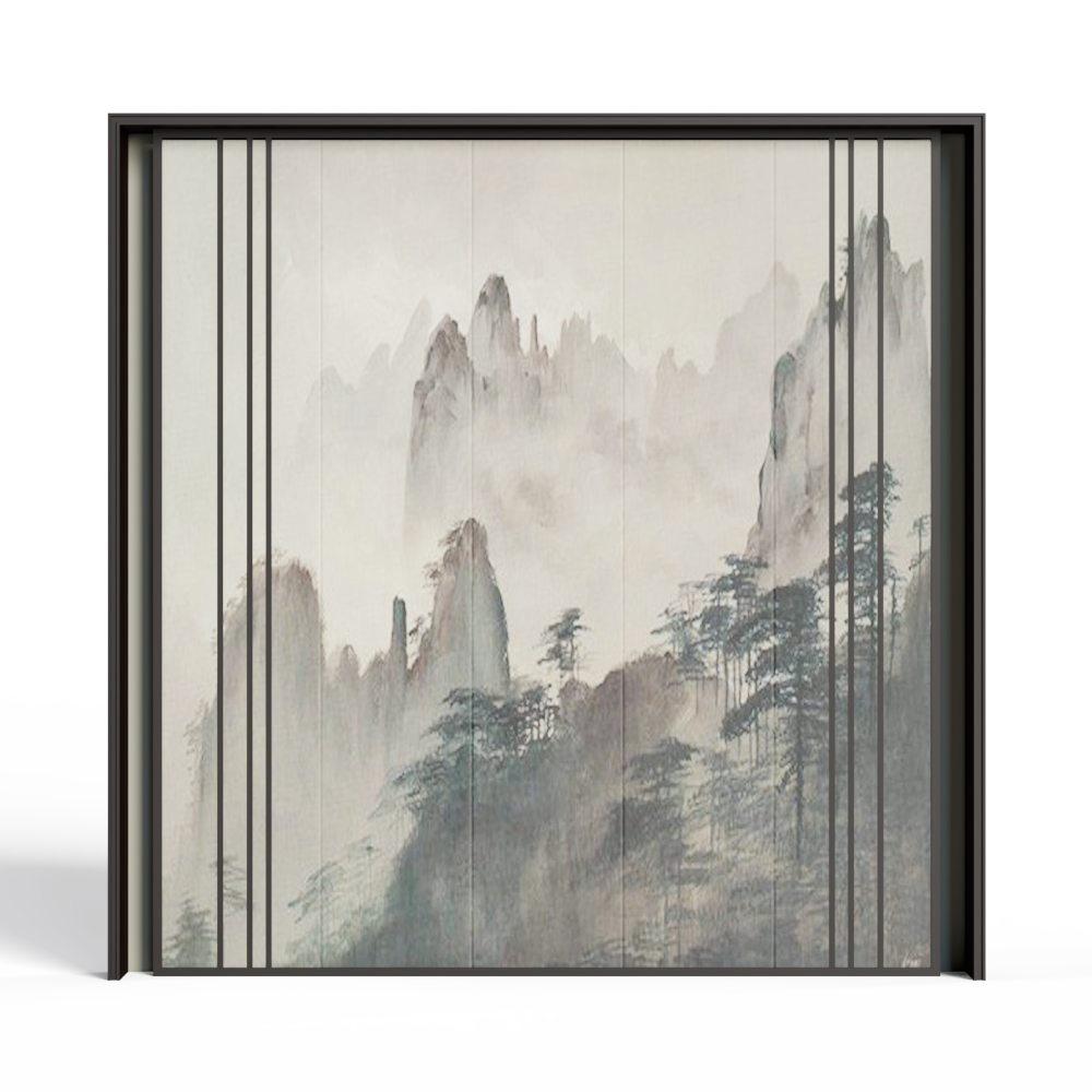 新中式背景墙