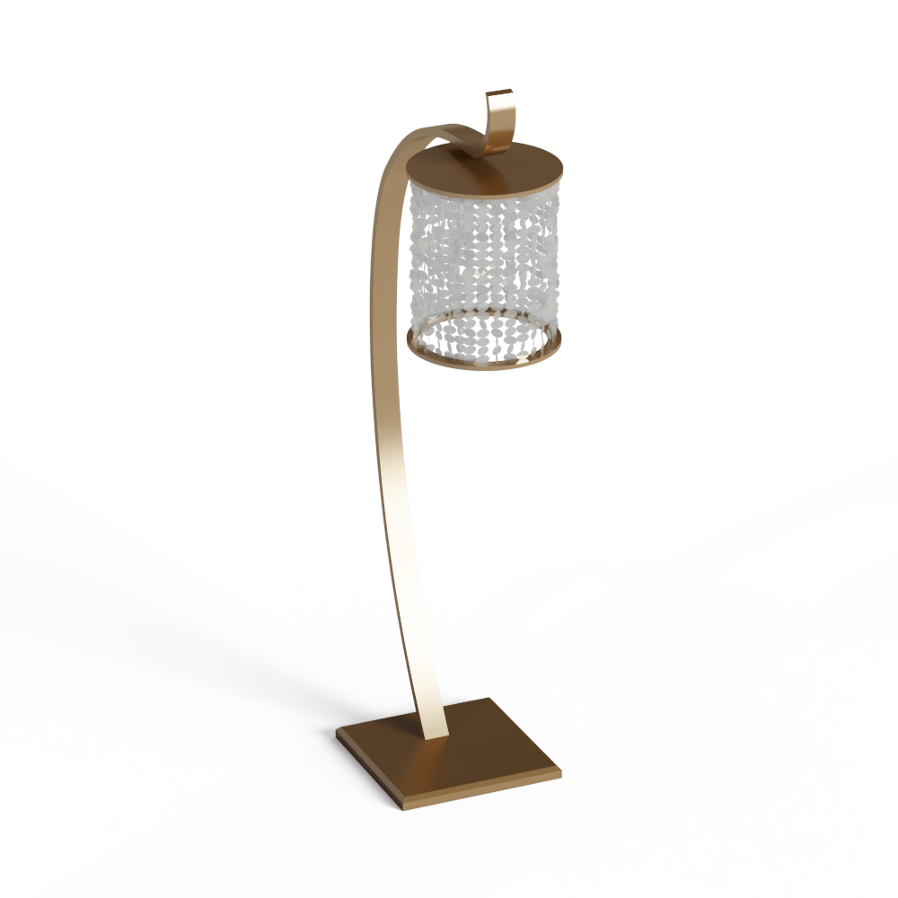 新中式金属落地灯