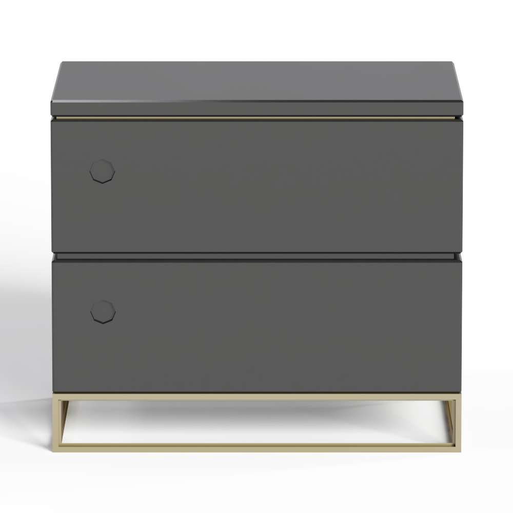 现代烤漆床头柜