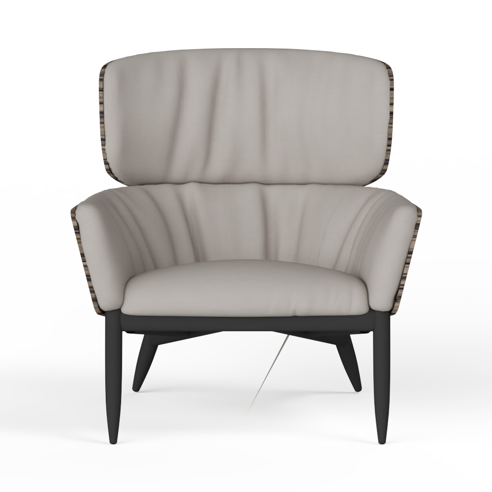 现代布艺单人沙发