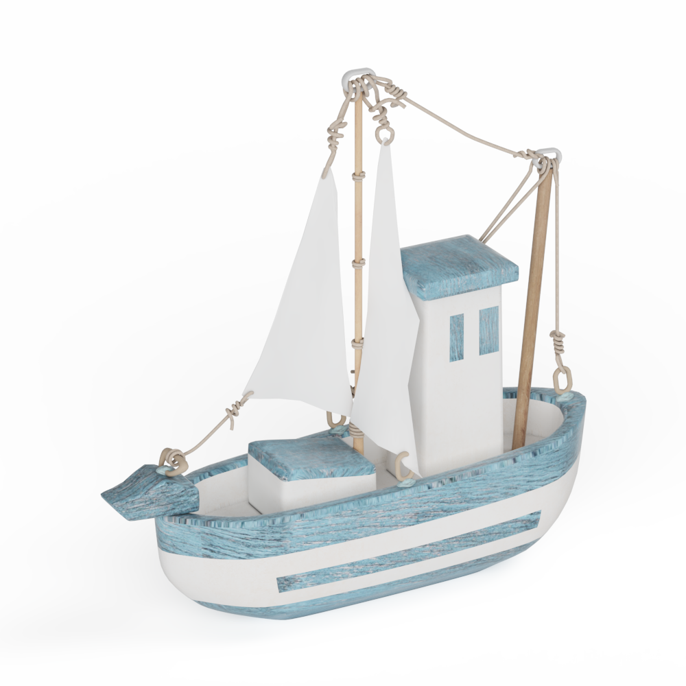 儿童玩具船模型素材-三维家模型素材库