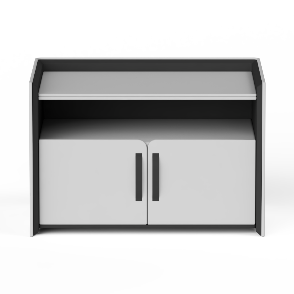 现代实木床头柜