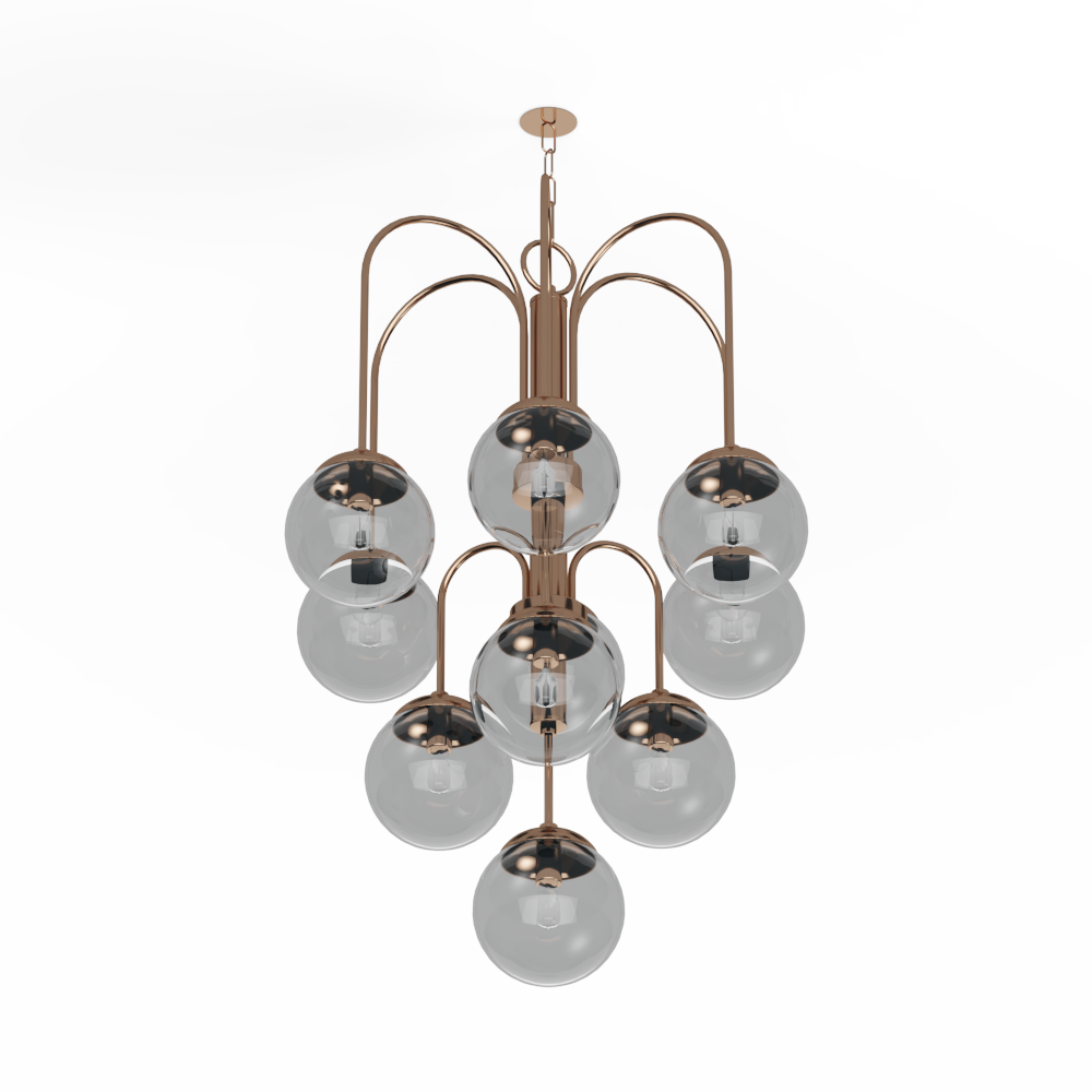 现代金属多头吊灯