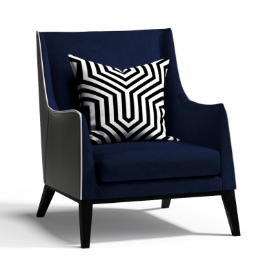 轻奢风布艺单人沙发