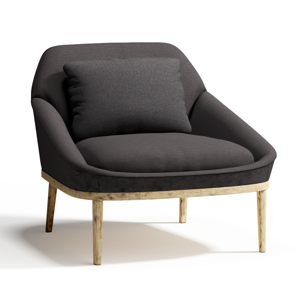 现代布艺单人沙发