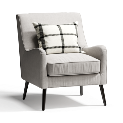 北欧风布艺单人沙发