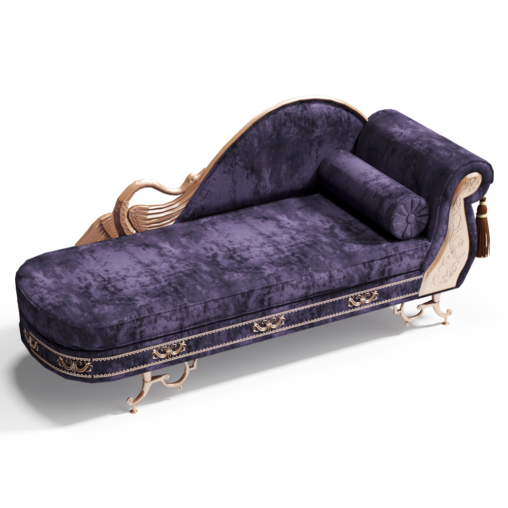 欧式布艺贵妃椅