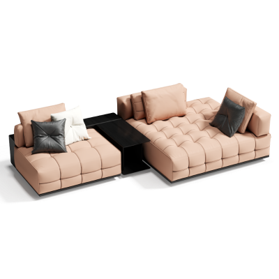 现代布艺转角沙发