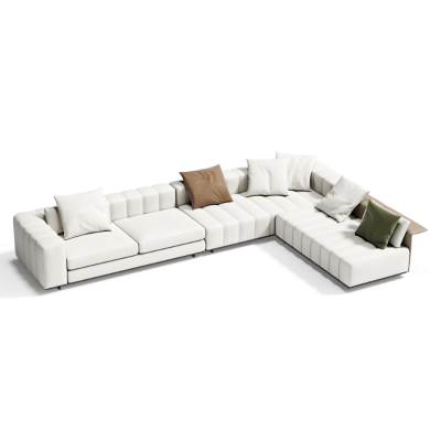 现代布艺转角沙发