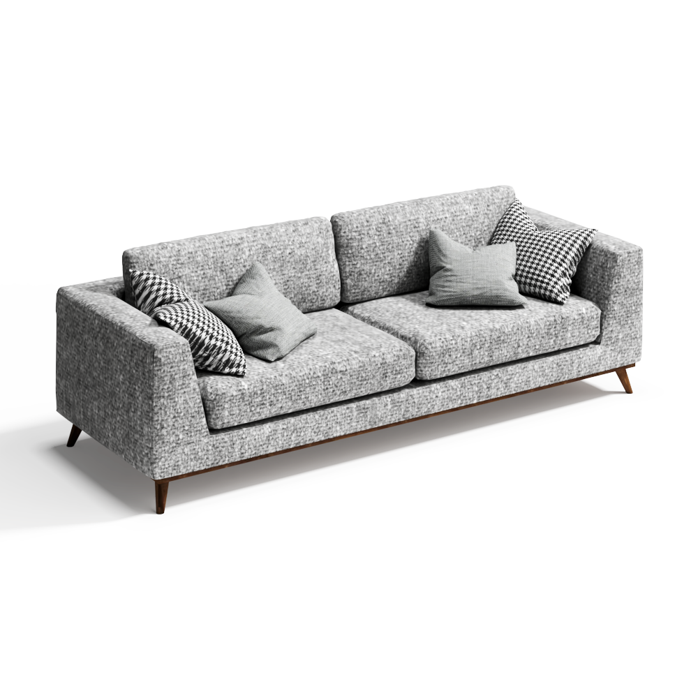 北欧风布艺双人沙发