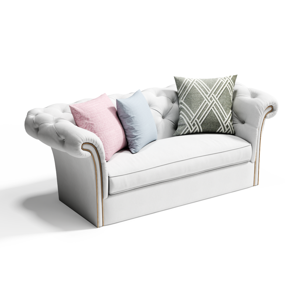 欧式布艺双人人沙发