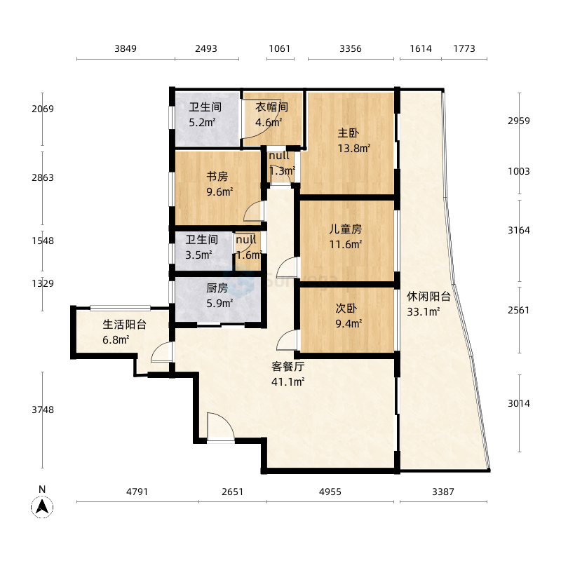 0m四川省 / 宜宾市 丽雅龙城 2室0厅2卫1厨 | 154.