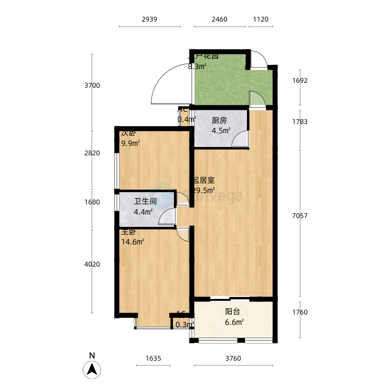 3室0厅2卫1厨131.0㎡户型图