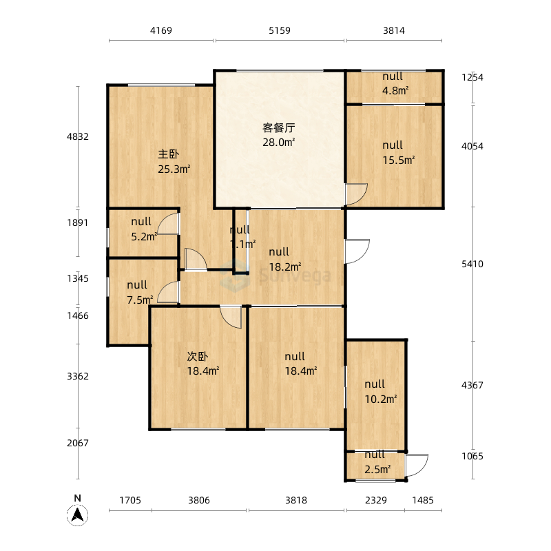 0m河北省 / 沧州市 吉祥天著 3室0厅2卫0厨 | 146.