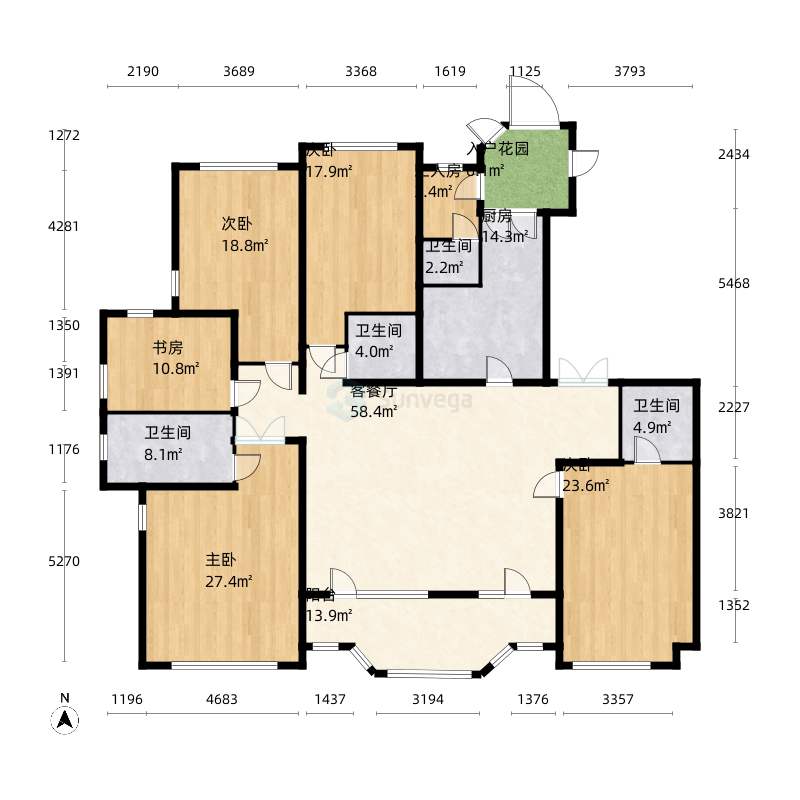 0m河南省 / 洛阳市 国宝花园 4室2厅2