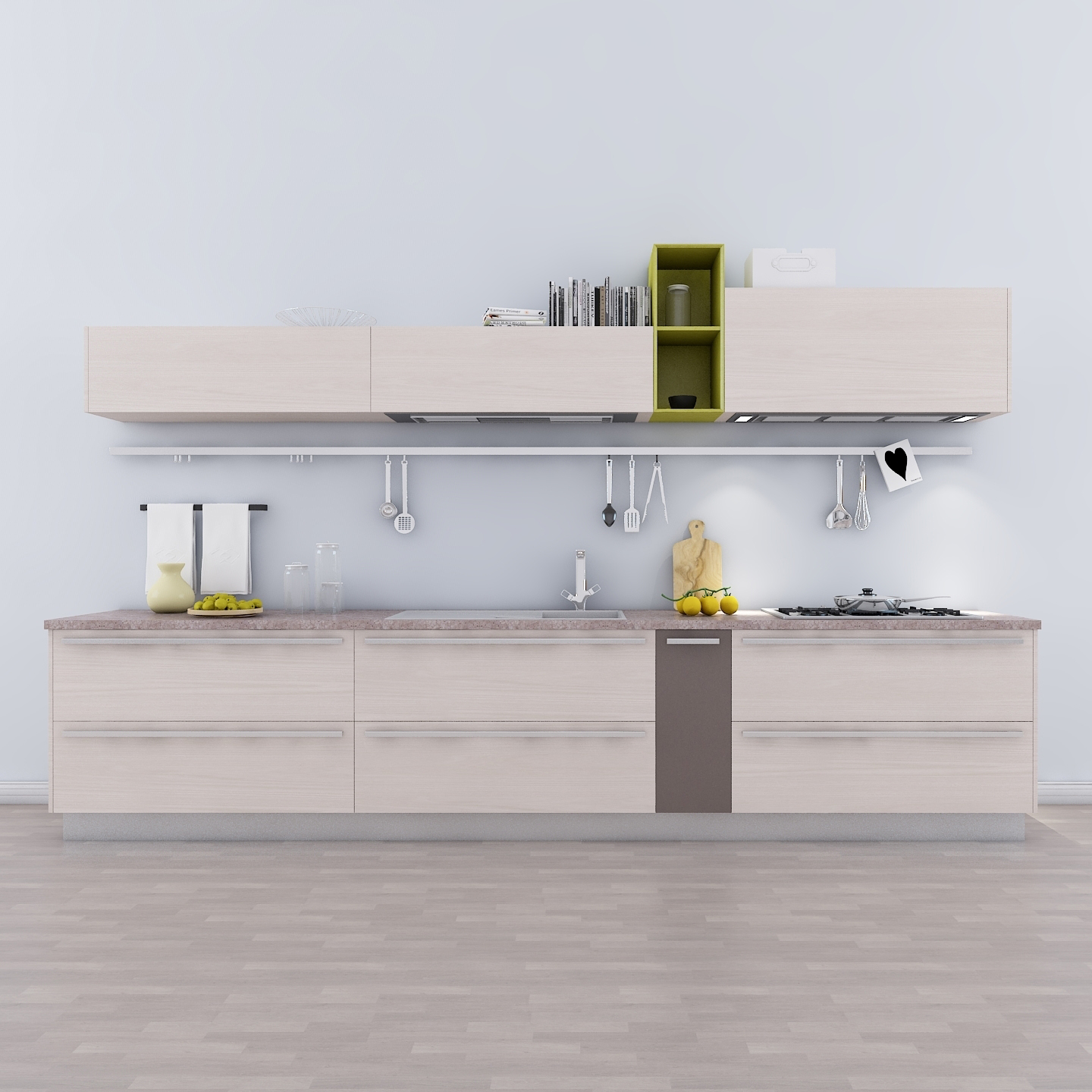 现代橱柜组合模型素材-现代橱柜组合模型-三维家模型素材库