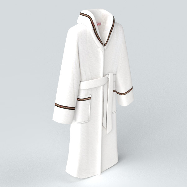 浴袍模型素材-白色睡衣浴袍模型-三维家模型素材库