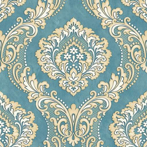 墙布模型素材-欧式墙布 绿色云素材模型-三维家模型素材库