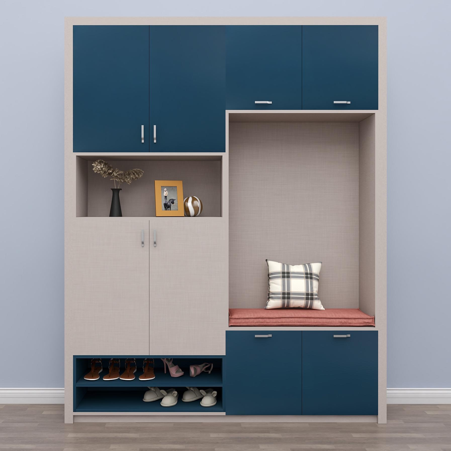 现代鞋柜组合-中海名