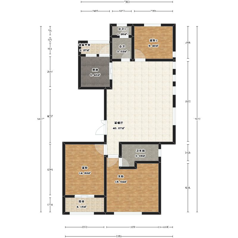 0m山东省 / 淄博市 曦园 3室2厅2卫1厨 | 185.