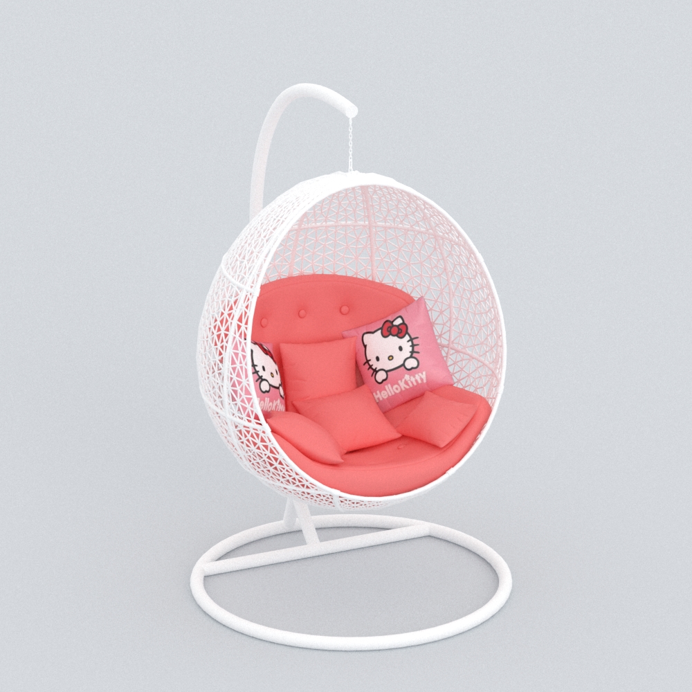 现代儿童金属吊篮