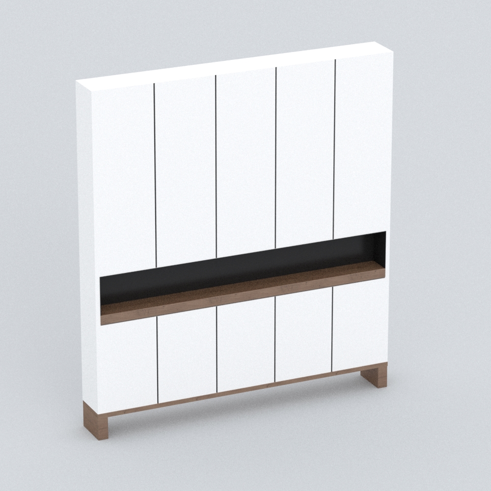 轻奢风木艺鞋柜