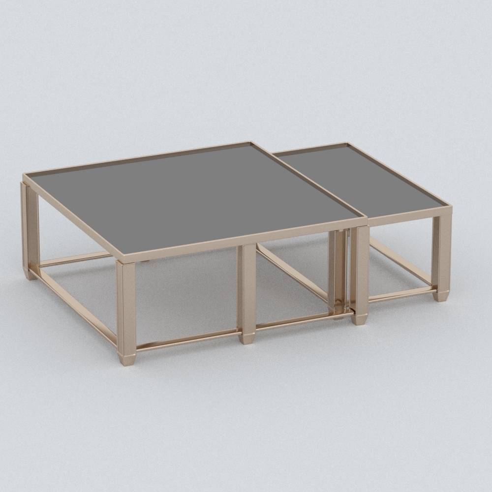 中式金属茶几模型素材-中式茶几黑色金属模型-三维家模型素材库