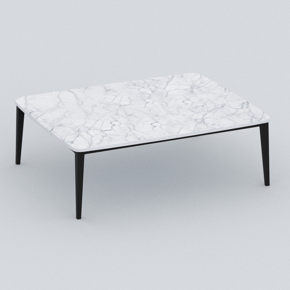 现代大理石茶几模型素材-现代茶几白色石材模型-三维家模型素材库