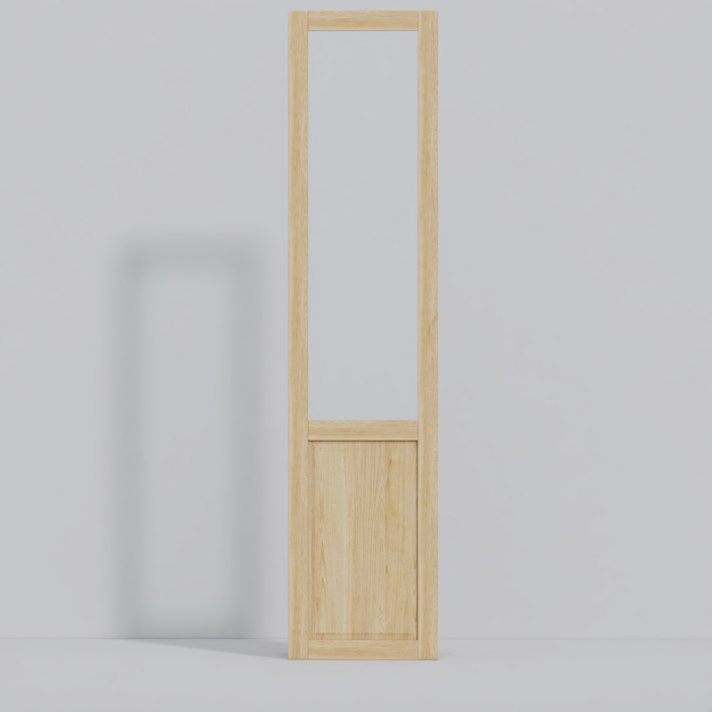 原木玻璃门-长门板-右